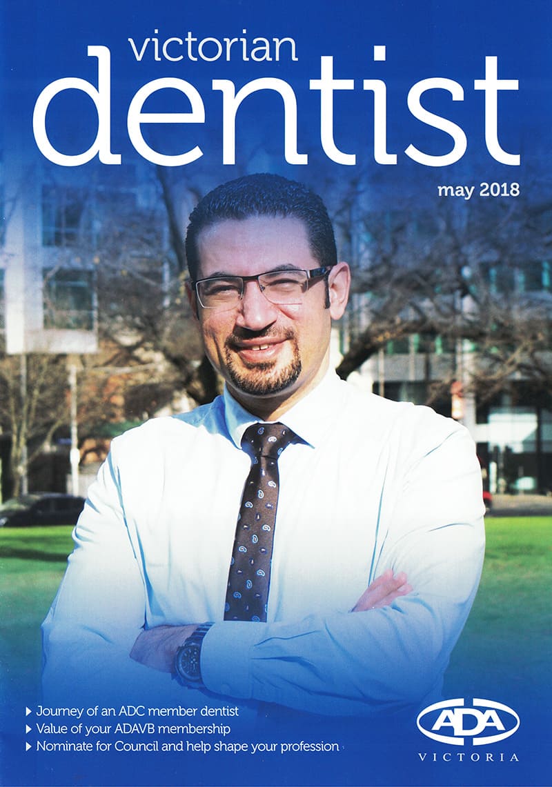 Dr Wessam Atteya on the cover of the magazine